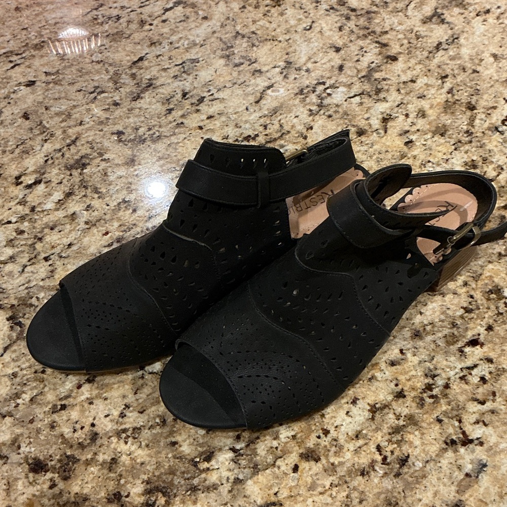 Restricted Black Women's Sandals/Boots Size 8.5